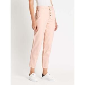 J BRAND Heather Button Fly Jeans in Lulled Cropped in Pink Women's Size 32 = 12